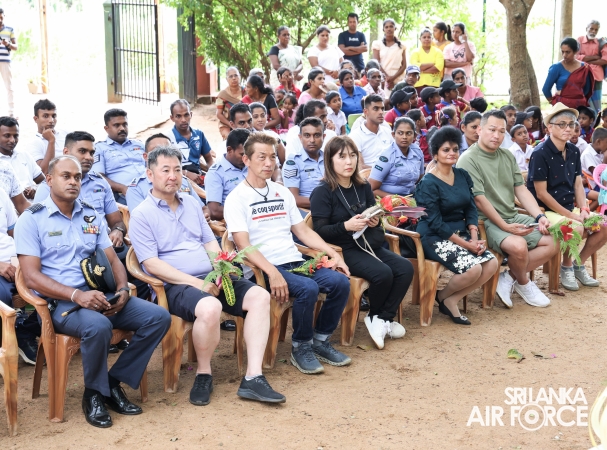 JAPAN-SRI LANKA FRIENDSHIP ASSOCIATION EXTENDS SUPPORT TO SIGIRIYA COMMUNITY IN COLLABORATION WITH SLAF STATION SIGIRIYA